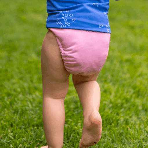 Pañal con Broches Rosa Pastel - Imagen 3